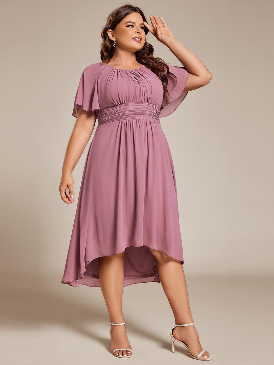 ever EDEN|Flowy Chiffon A-Line Knee Length Mother of The Bride Dress