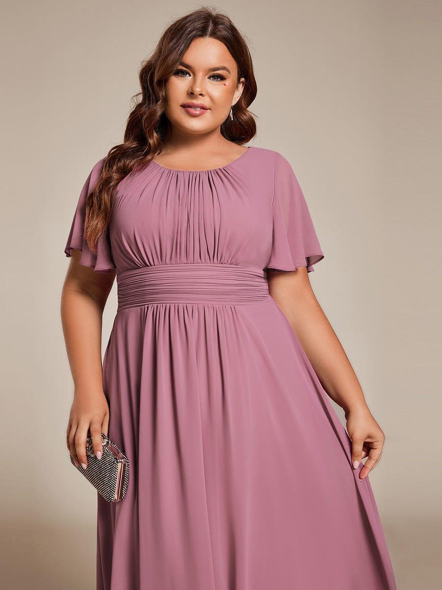 ever EDEN|Flowy Chiffon A-Line Knee Length Mother of The Bride Dress