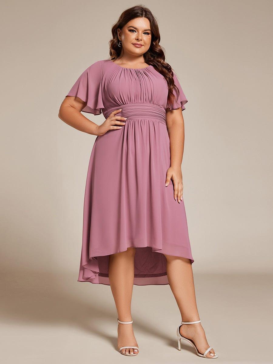 ever EDEN|Flowy Chiffon A-Line Knee Length Mother of The Bride Dress