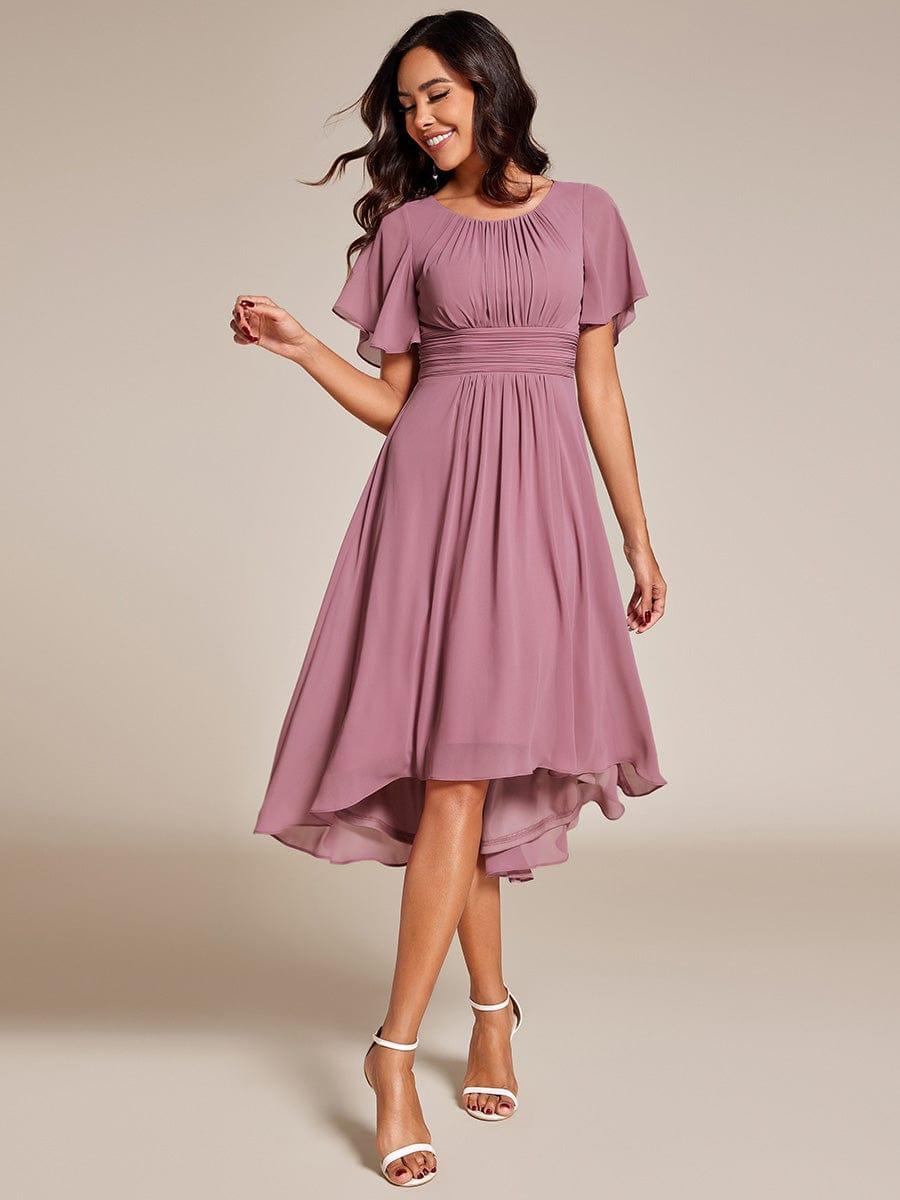 ever EDEN|Flowy Chiffon A-Line Knee Length Mother of The Bride Dress