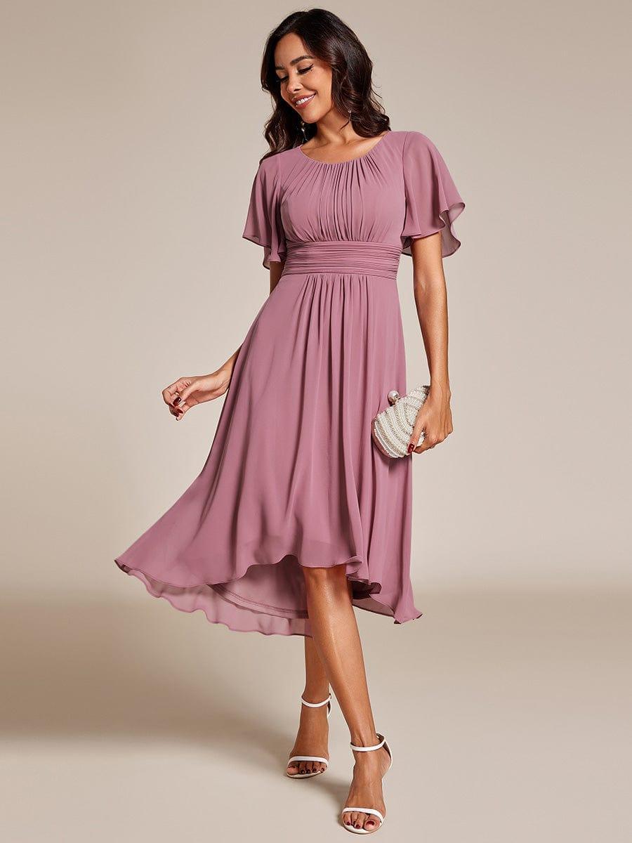 ever EDEN|Flowy Chiffon A-Line Knee Length Mother of The Bride Dress