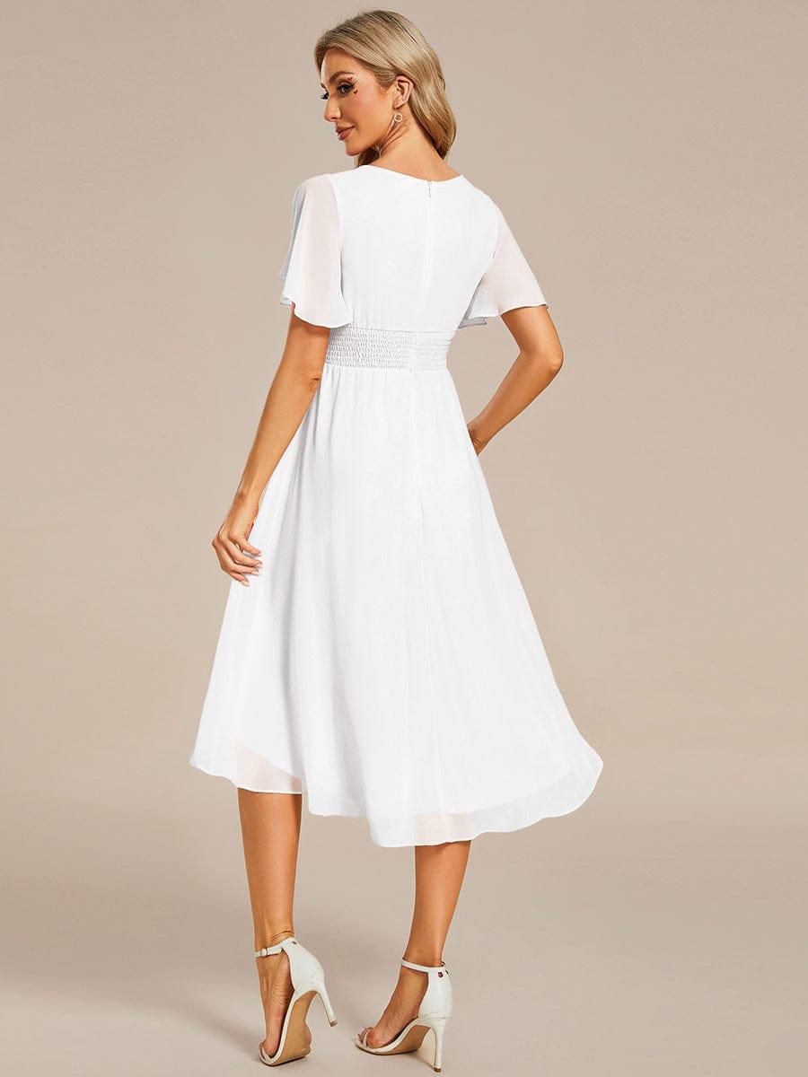 ever EDEN|Flowy Chiffon A-Line Knee Length Mother of The Bride Dress