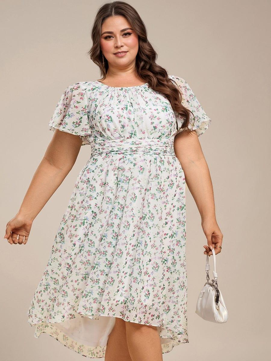 ever EDEN|Flowy Chiffon A-Line Knee Length Mother of The Bride Dress