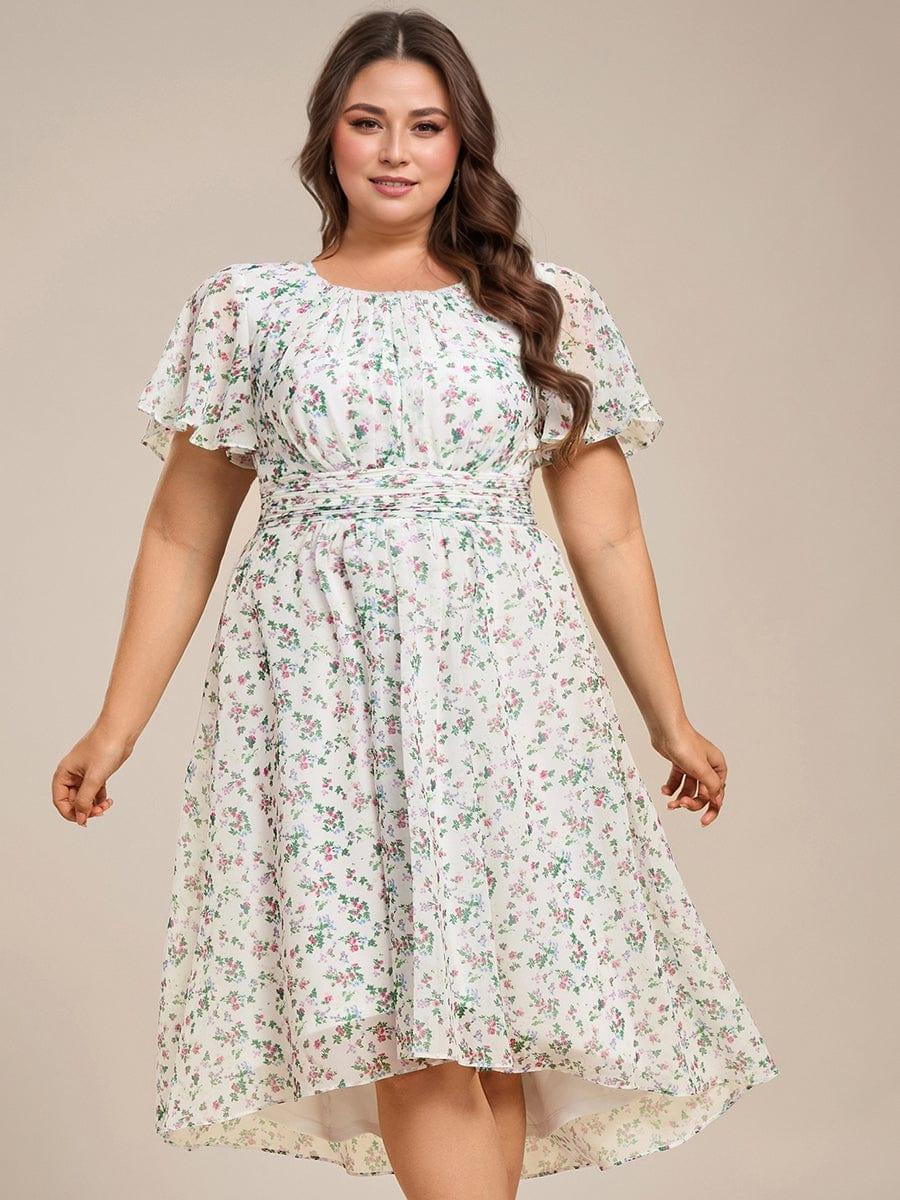 ever EDEN|Flowy Chiffon A-Line Knee Length Mother of The Bride Dress