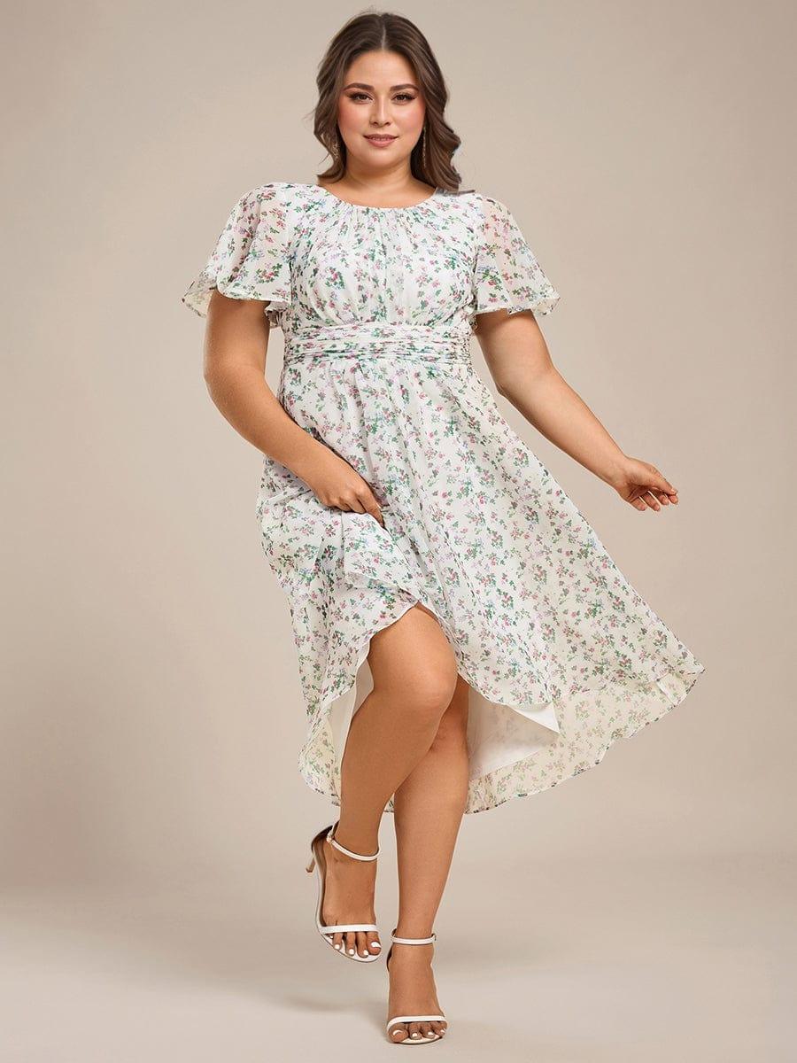 ever EDEN|Flowy Chiffon A-Line Knee Length Mother of The Bride Dress
