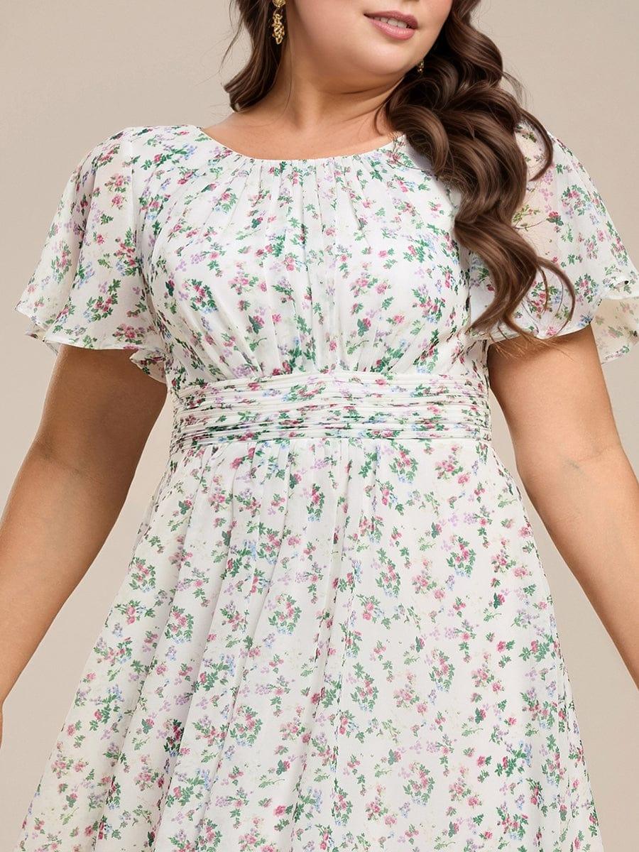 ever EDEN|Flowy Chiffon A-Line Knee Length Mother of The Bride Dress