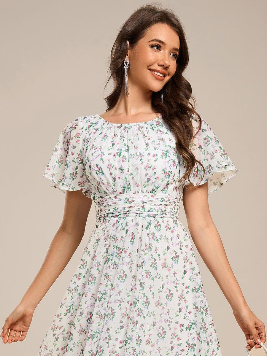 ever EDEN|Flowy Chiffon A-Line Knee Length Mother of The Bride Dress