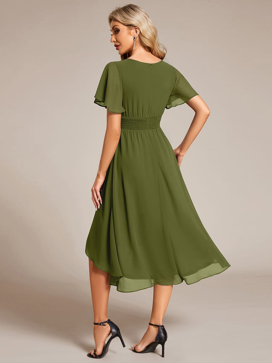 ever EDEN|Flowy Chiffon A-Line Knee Length Mother of The Bride Dress