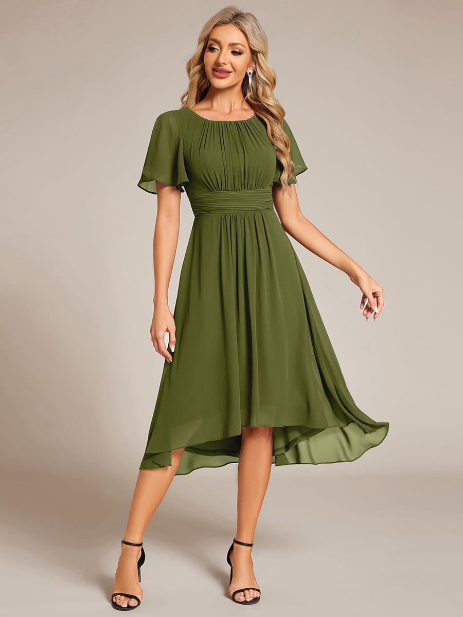 ever EDEN|Flowy Chiffon A-Line Knee Length Mother of The Bride Dress