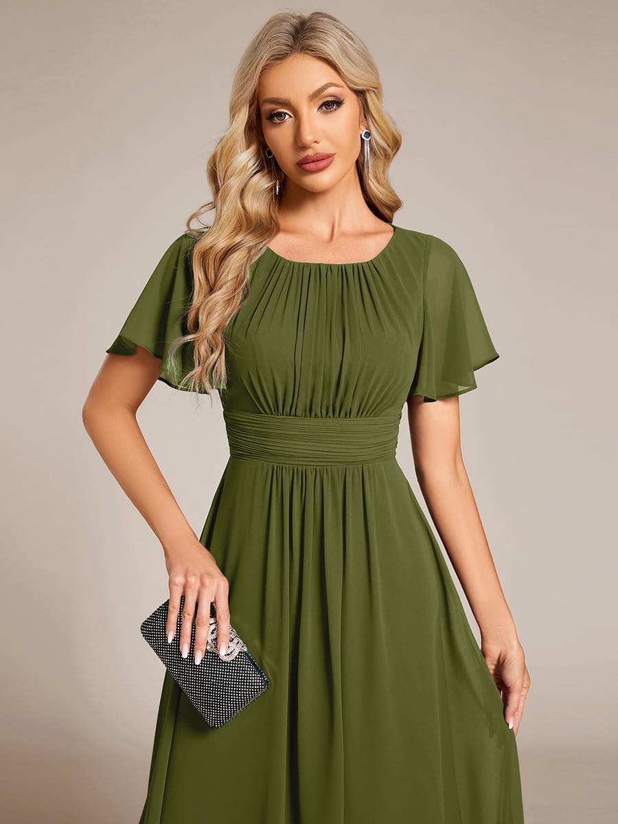 ever EDEN|Flowy Chiffon A-Line Knee Length Mother of The Bride Dress