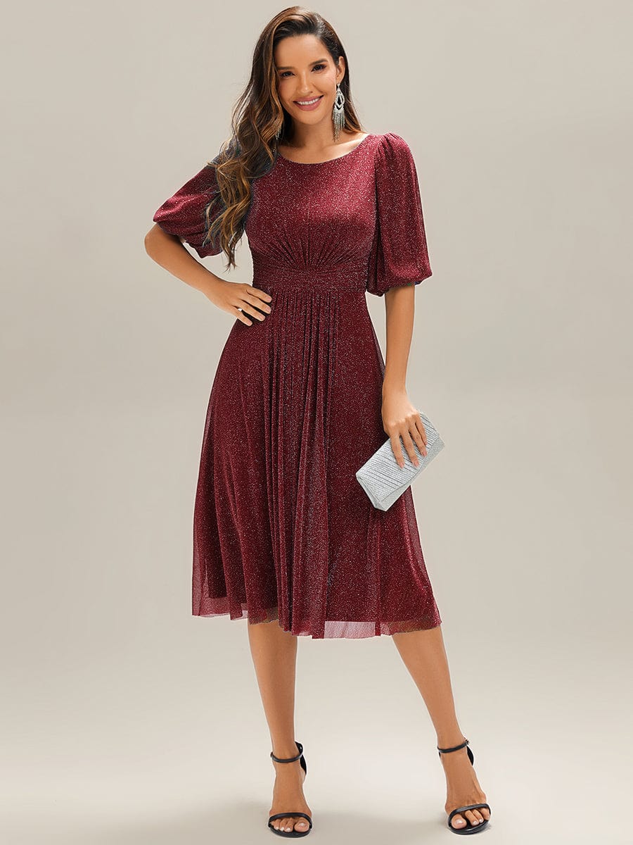ever MARIS|Knit Half Sleeve Wedding Guest Dress(Final Sale)