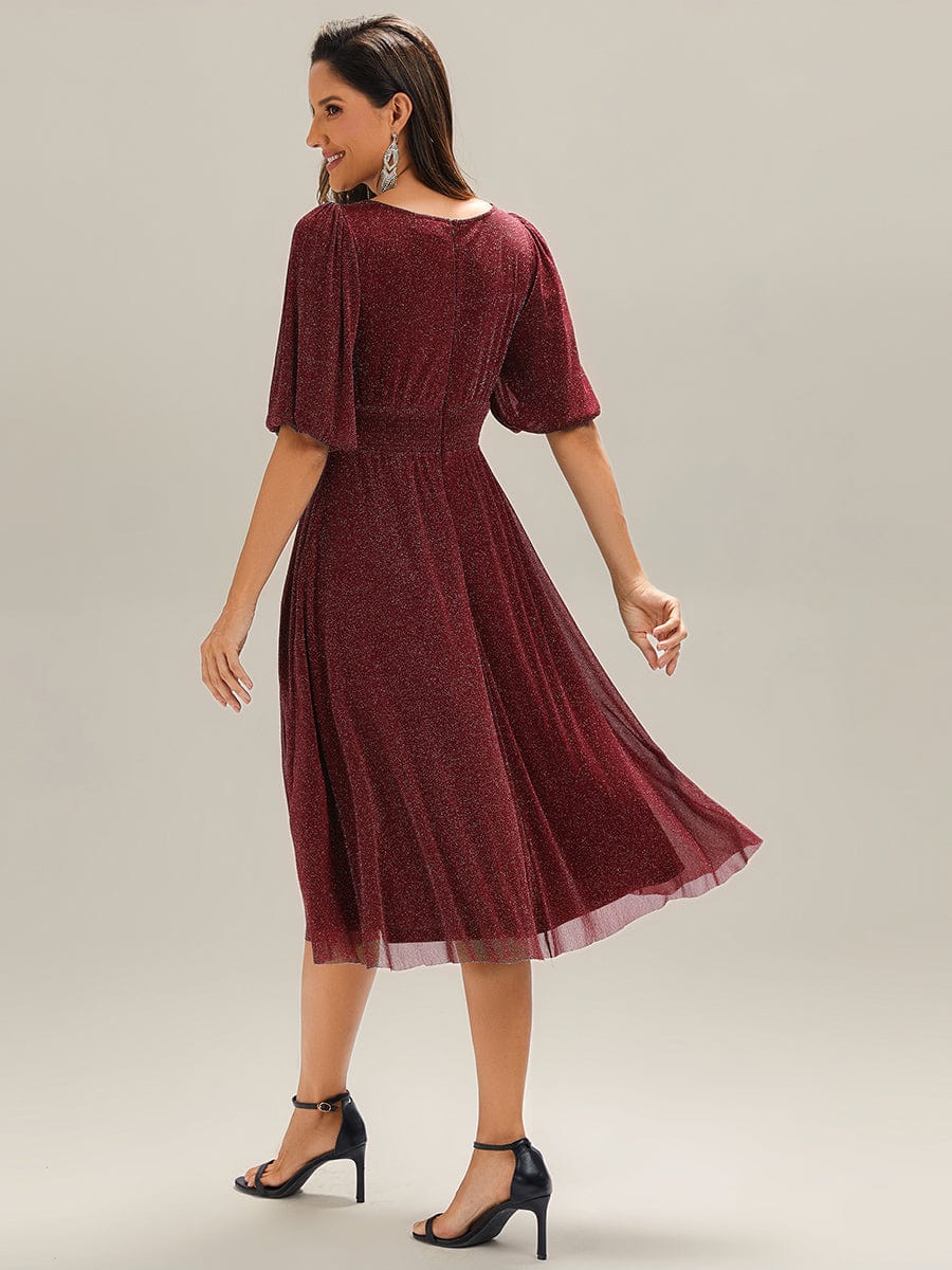 ever MARIS|Knit Half Sleeve Wedding Guest Dress(Final Sale)