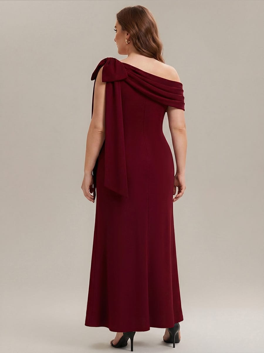 ever NOIR|Bow Knit Sleeveless Dress