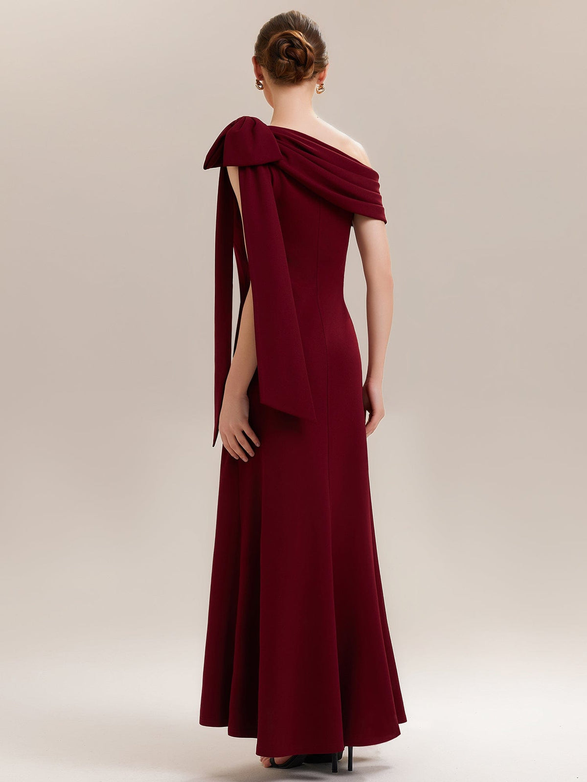 ever NOIR|Bow Knit Sleeveless Dress