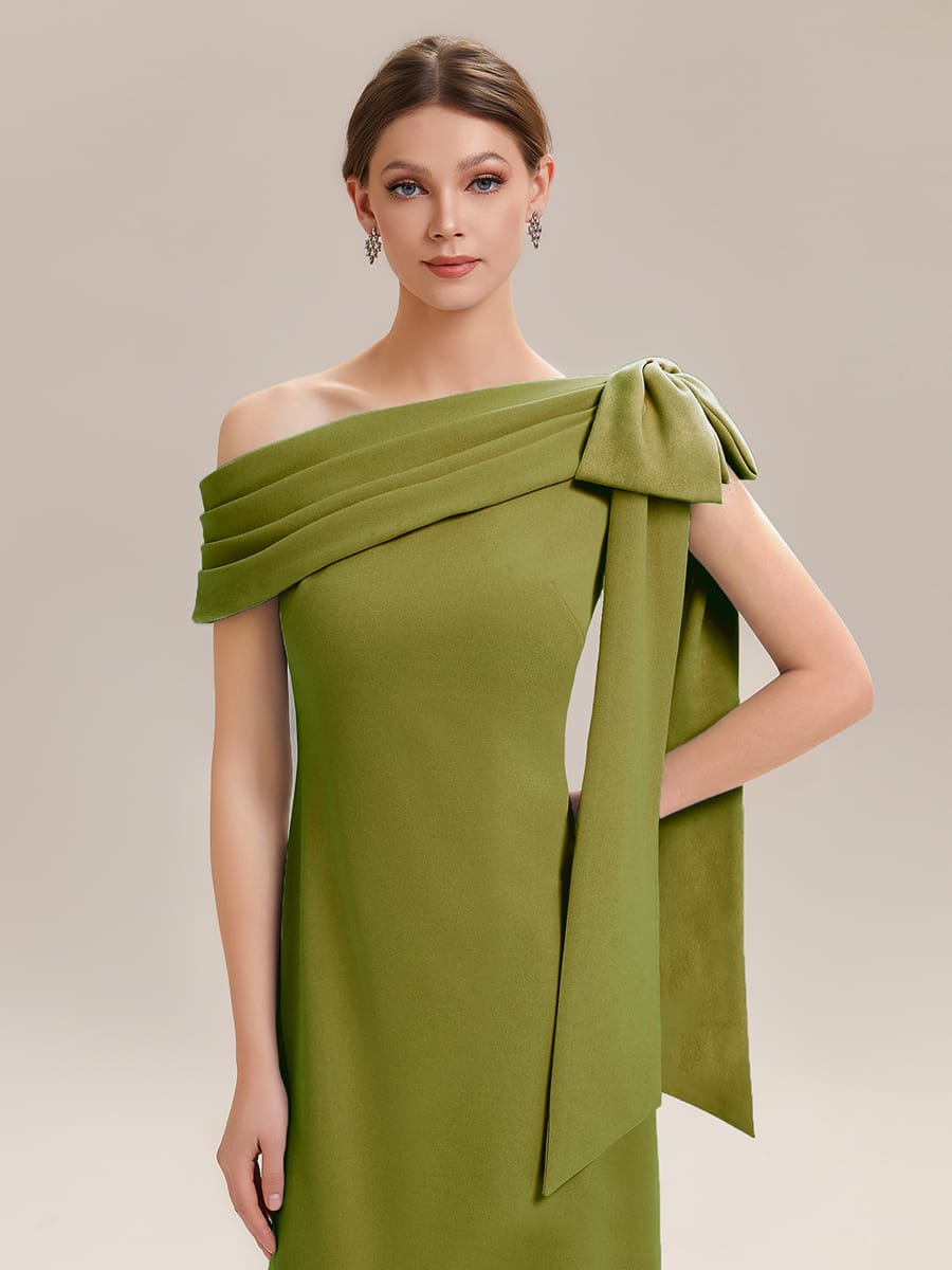 ever NOIR|Bow Knit Sleeveless Dress