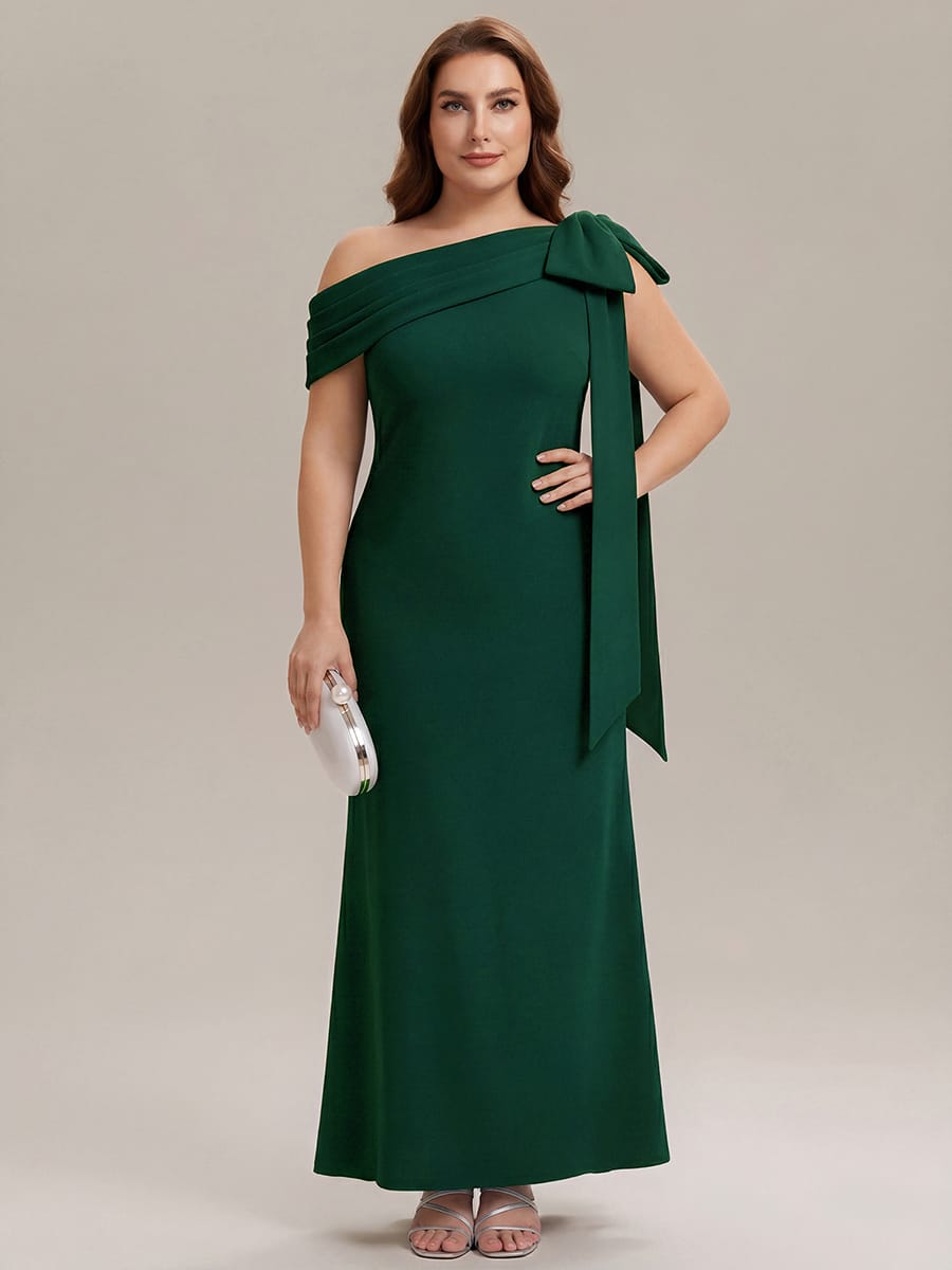 ever NOIR|Bow Knit Sleeveless Dress