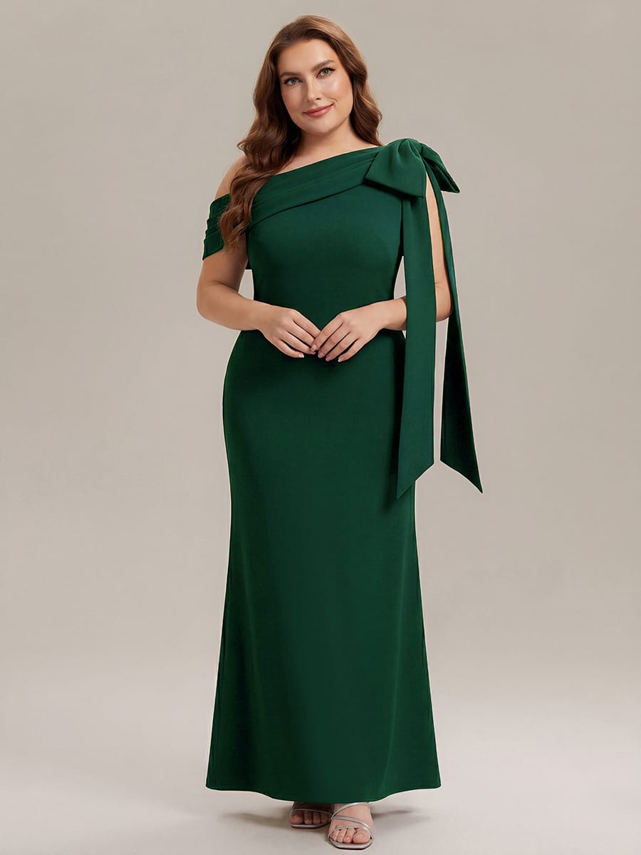 ever NOIR|Bow Knit Sleeveless Dress