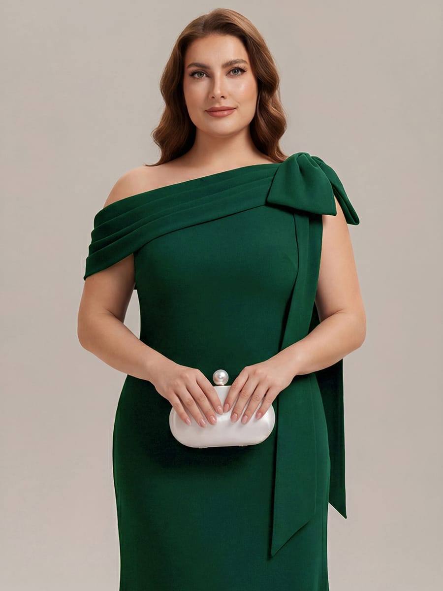 ever NOIR|Bow Knit Sleeveless Dress