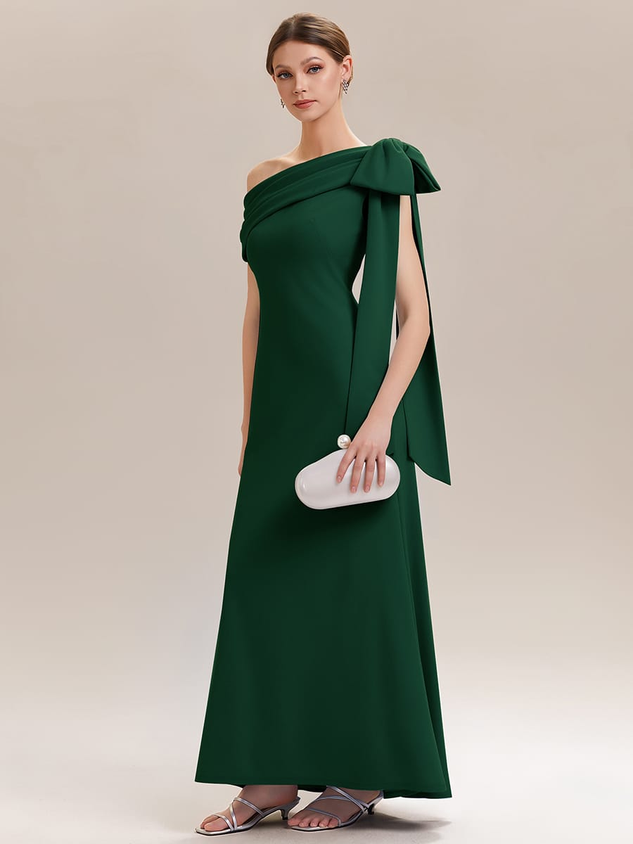 ever NOIR|Bow Knit Sleeveless Dress