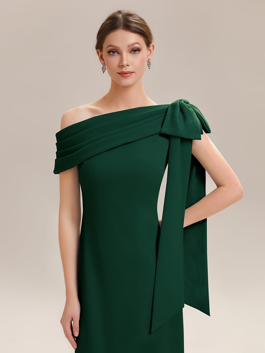 ever NOIR|Bow Knit Sleeveless Dress