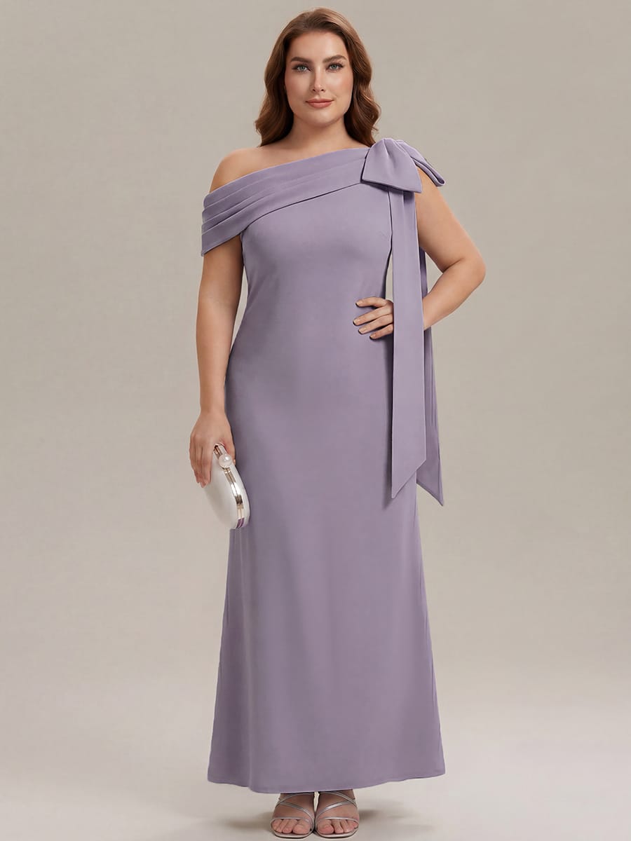 ever NOIR|Bow Knit Sleeveless Dress