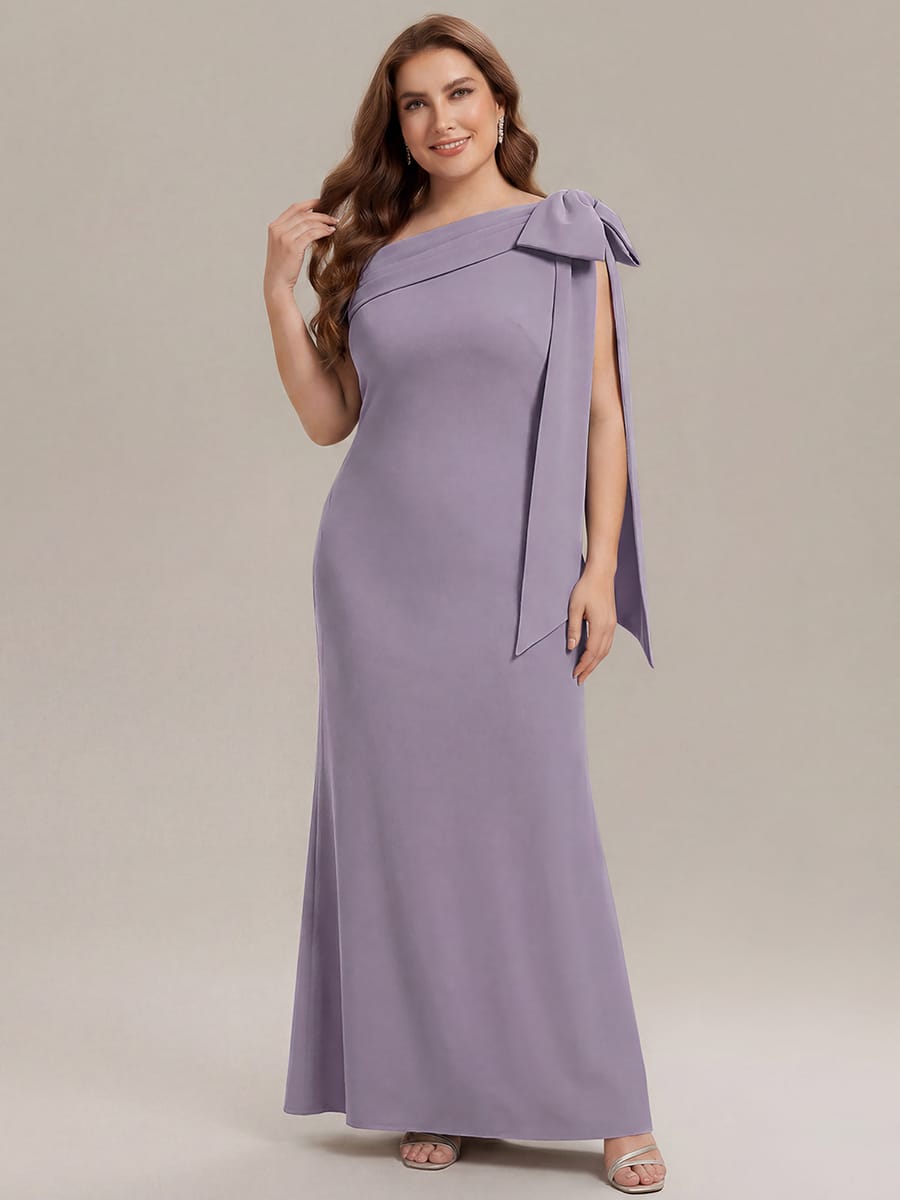 ever NOIR|Bow Knit Sleeveless Dress