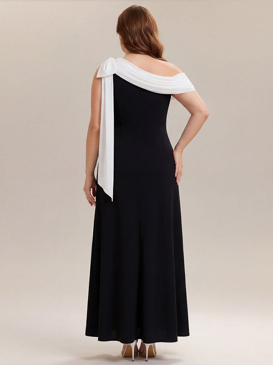 ever NOIR|Bow Knit Sleeveless Dress