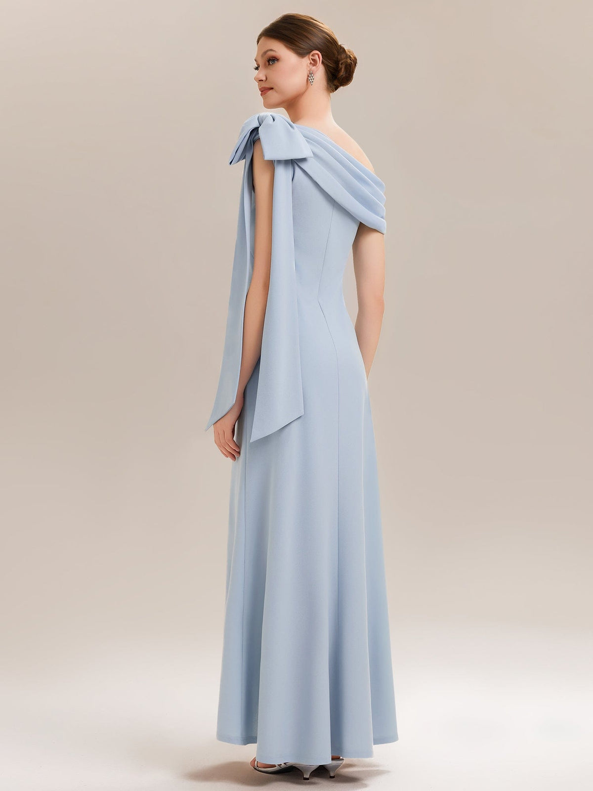 ever NOIR|Bow Knit Sleeveless Dress