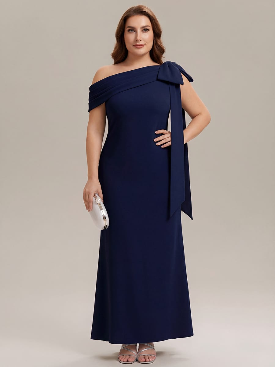ever NOIR|Bow Knit Sleeveless Dress