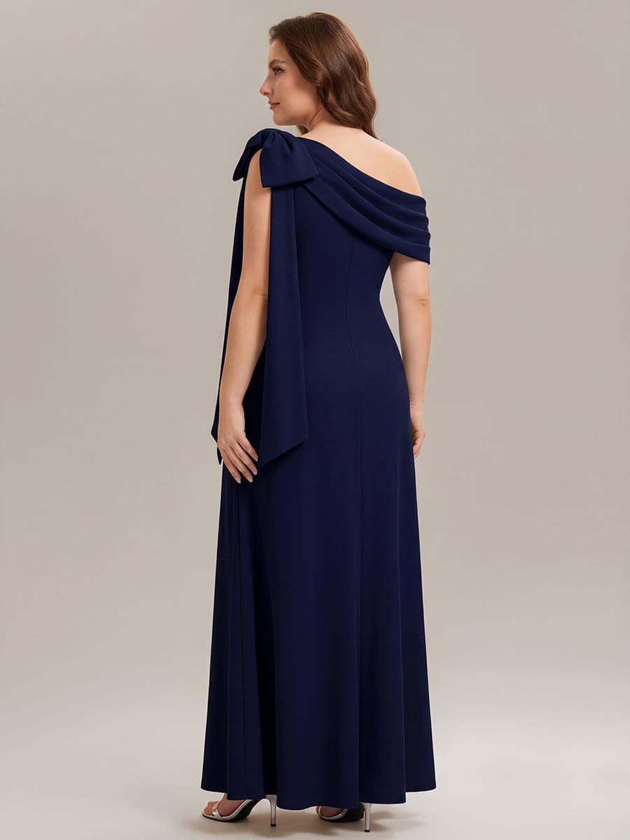 ever NOIR|Bow Knit Sleeveless Dress
