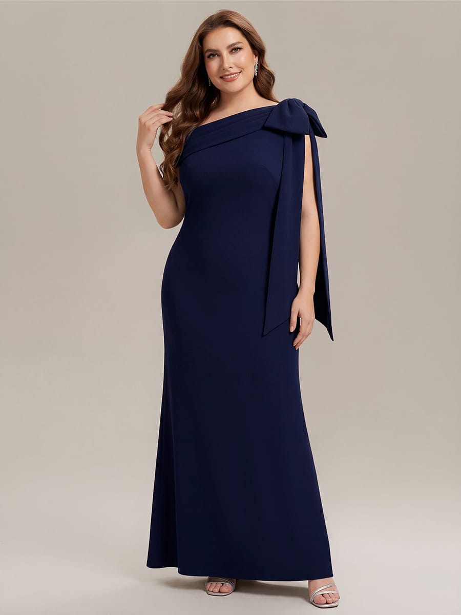 ever NOIR|Bow Knit Sleeveless Dress