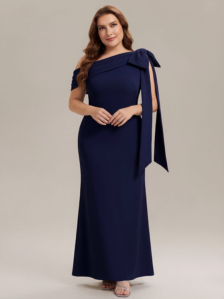 ever NOIR|Bow Knit Sleeveless Dress