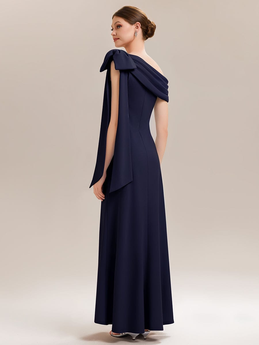 ever NOIR|Bow Knit Sleeveless Dress