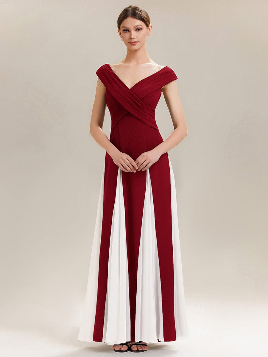 ever ONYX|Patchwork Knit Cap Sleeve Dress