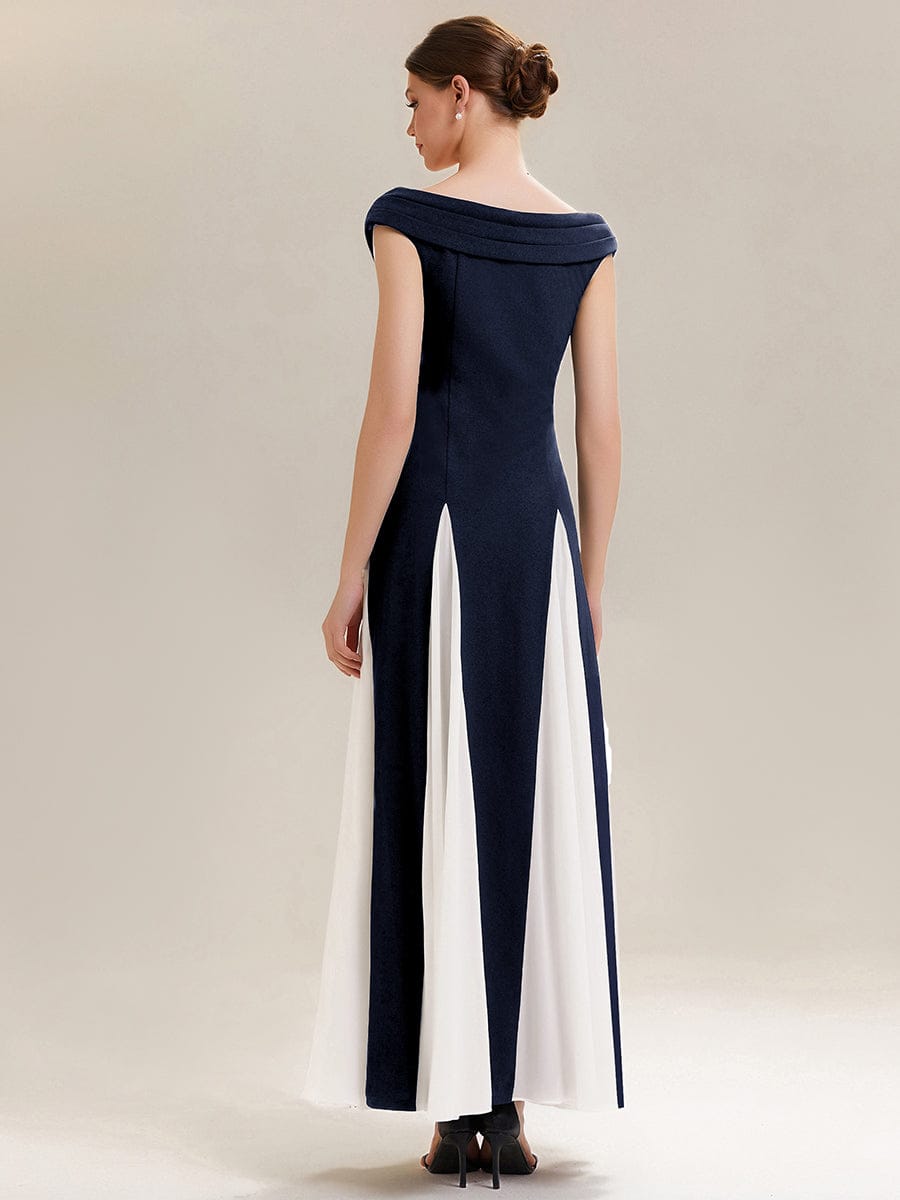 ever ONYX|Patchwork Knit Cap Sleeve Dress