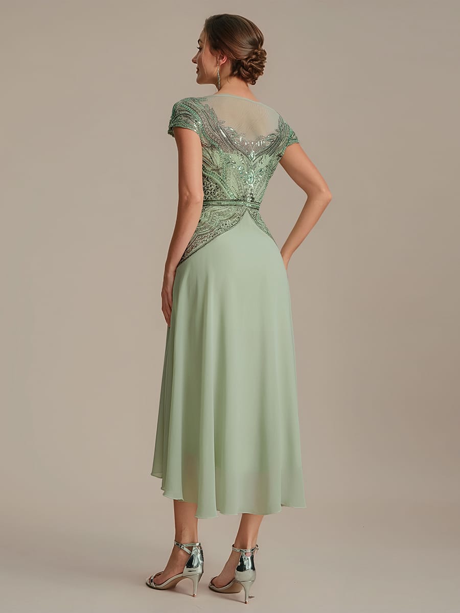 ever NUIT|Sequin Sheath Round Neck Dress