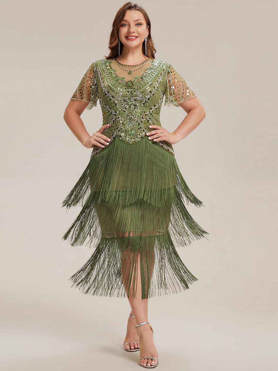 ever SOIREE|Sequin Ruffle Sleeve Tiered Dress
