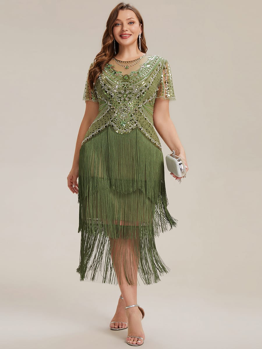 ever SOIREE|Sequin Ruffle Sleeve Tiered Dress