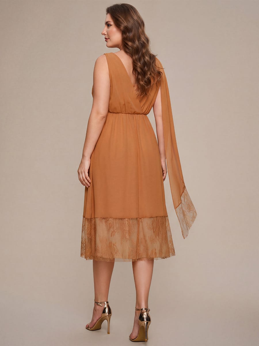 Chiffon Sleeveless A-line Dress