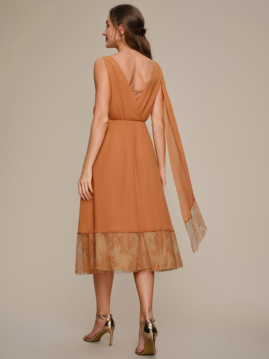 Chiffon Sleeveless A-line Dress