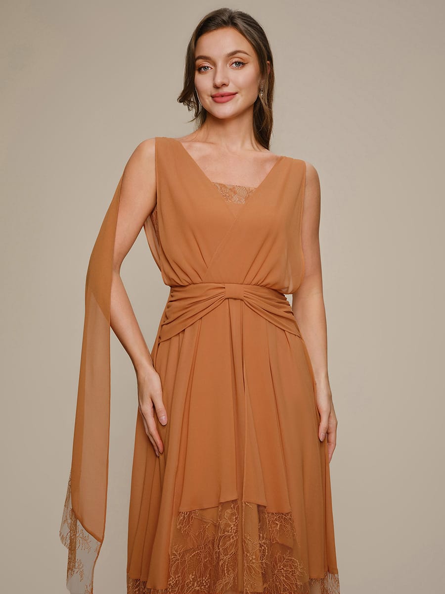 Chiffon Sleeveless A-line Dress