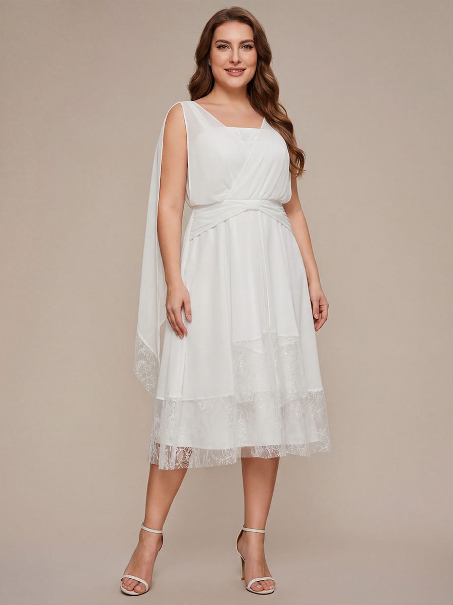 Chiffon Sleeveless A-line Dress