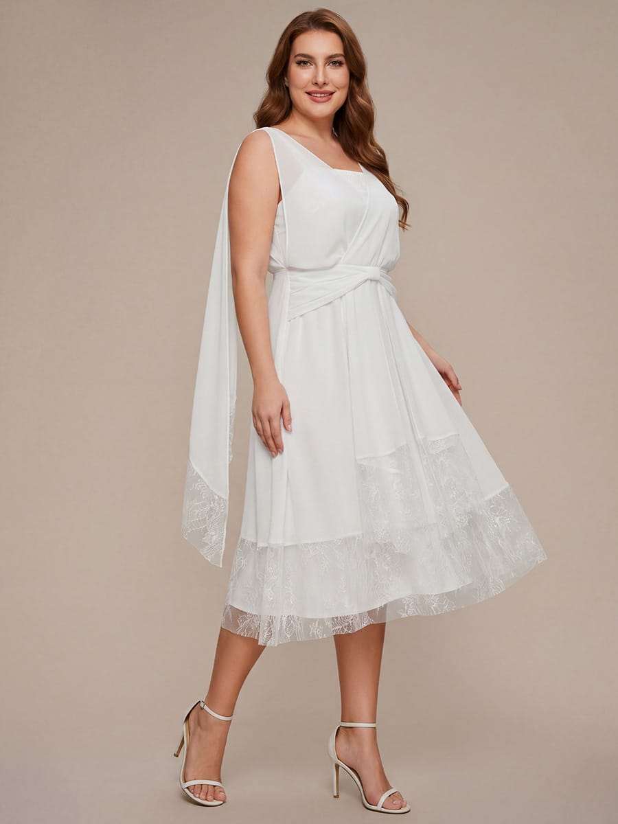 Chiffon Sleeveless A-line Dress