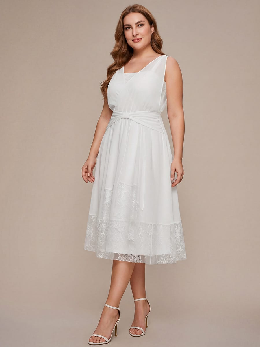 Chiffon Sleeveless A-line Dress