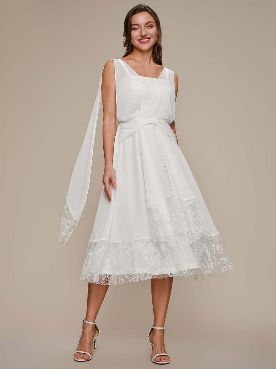 Chiffon Sleeveless A-line Dress