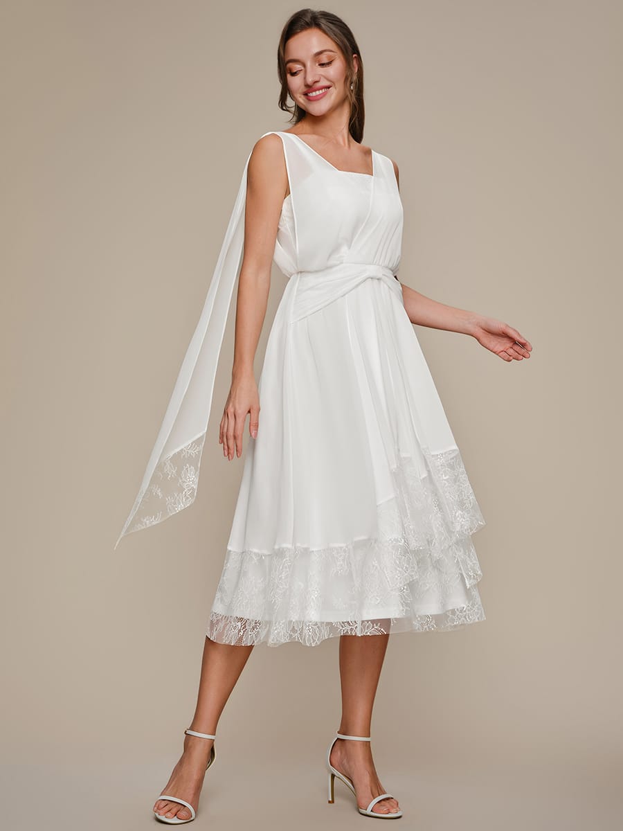 Chiffon Sleeveless A-line Dress
