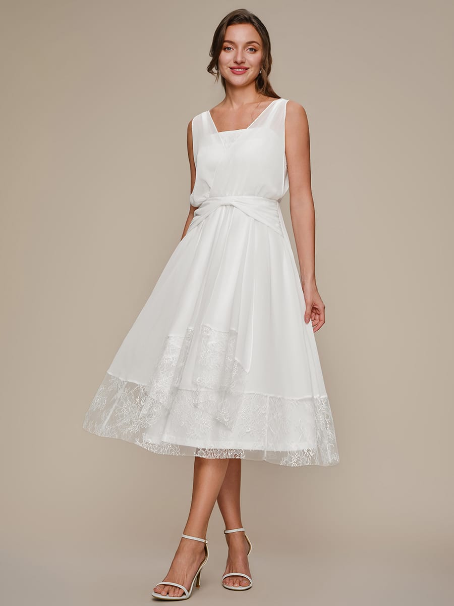 Chiffon Sleeveless A-line Dress