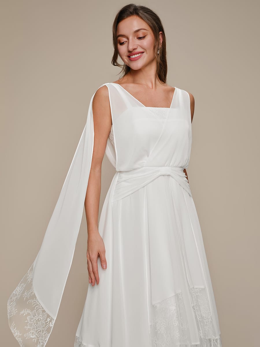 Chiffon Sleeveless A-line Dress