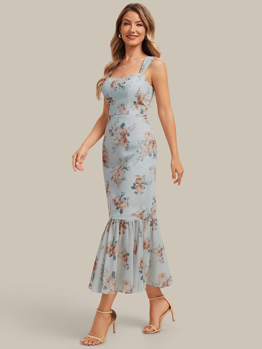 Pleated Chiffon Sleeveless Dress