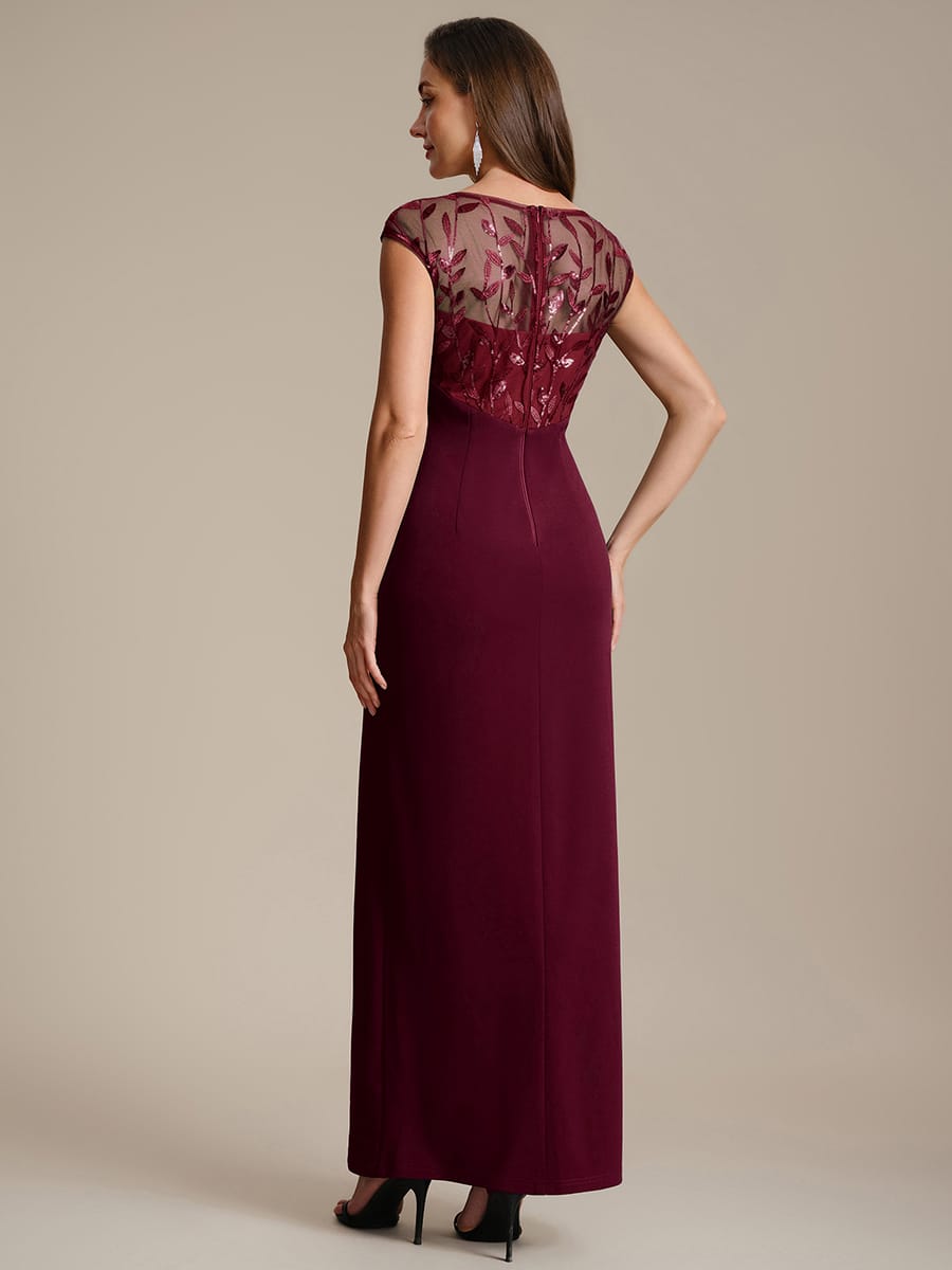 Knotted Crepe Cap Sleeve Dress